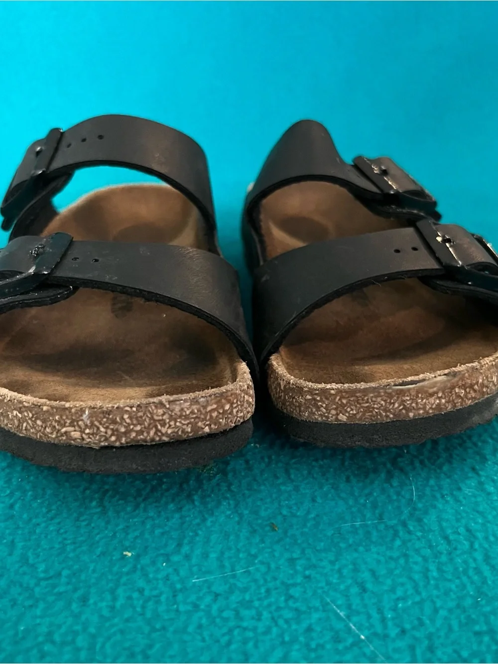 Birkenstock Kid’s Arizona Classic Black Double-Buckle Sandals. Sz 1/1.5